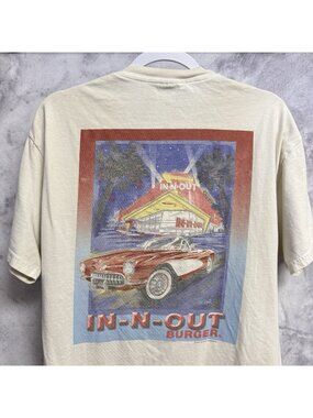 Vintage In-n-Out Burger Graphic T Shirt Mens Large Y2K 2001
